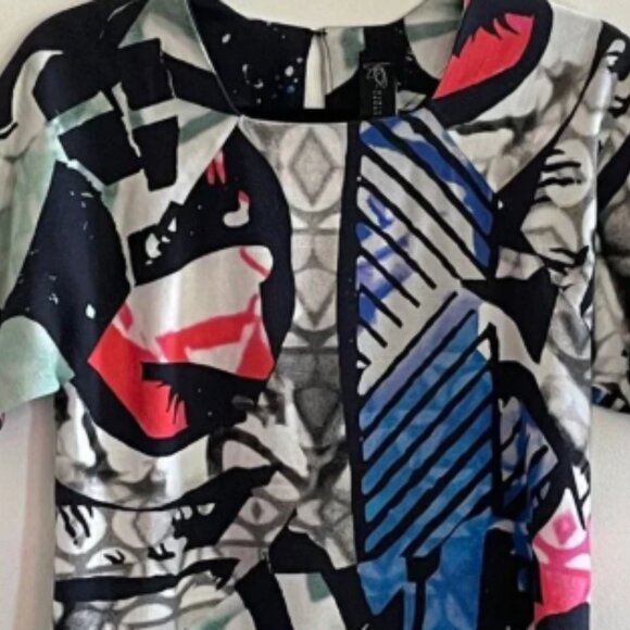 Zero + Maria Cornejo Abstract Print Top – Size 4 – Made in USA - Picture 2 of 4